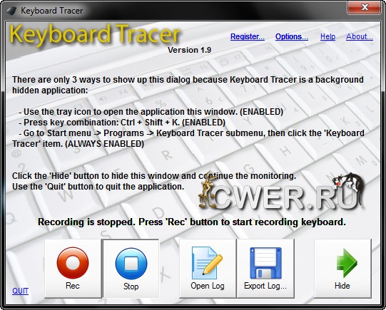 Keyboard Tracer