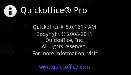 Quickoffice Pro 5.0.161