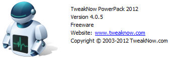 TweakNow PowerPack 2012 4.0.5