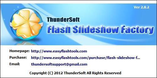 ThunderSoft Flash Slideshow Factory