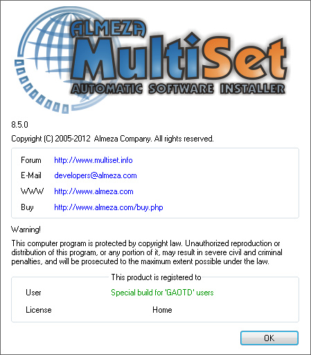 Almeza MultiSet Professional 8.5.0