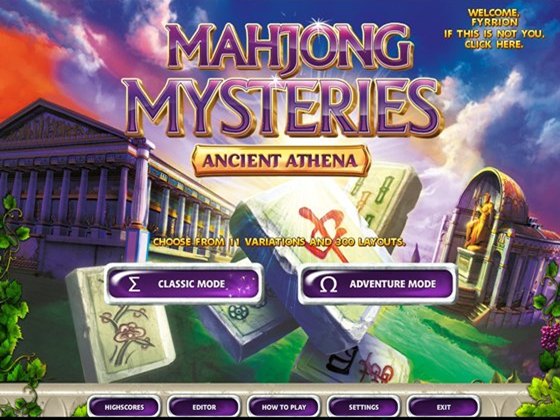 Mahjong Mysteries: Ancient Athena