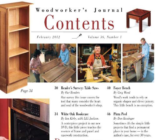 Woodworker's Journal February 2012