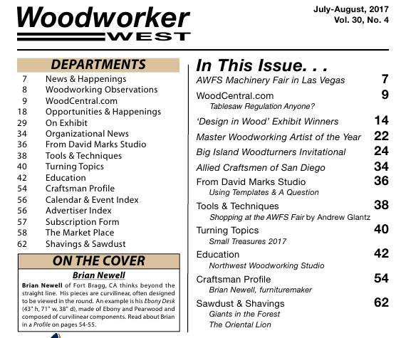Woodworker West №4 (July-August 2017)с