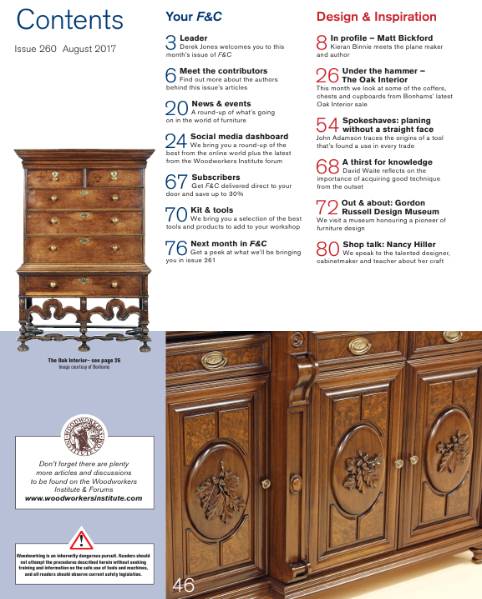 Furniture & Cabinetmaking №260 (August 2017)s