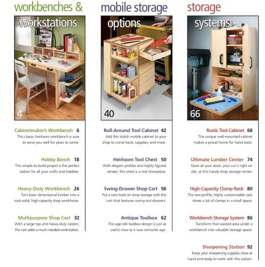 Workbenches & Simple Shop Storage Solutions