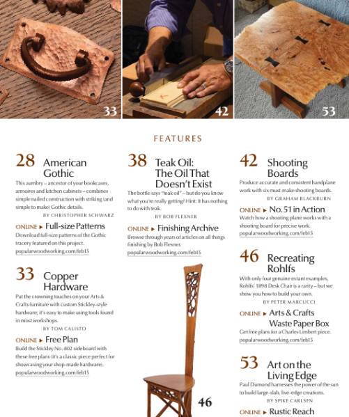 Popular Woodworking №216 (February 2015)с
