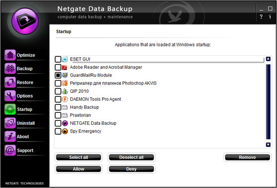 NETGATE Data Backup 2.0.205.0